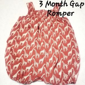 Pink Giraffe Romper